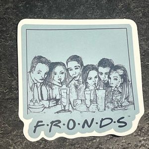 ⭐️ 3/$13 - Friends fronds sticker vinyl 3”